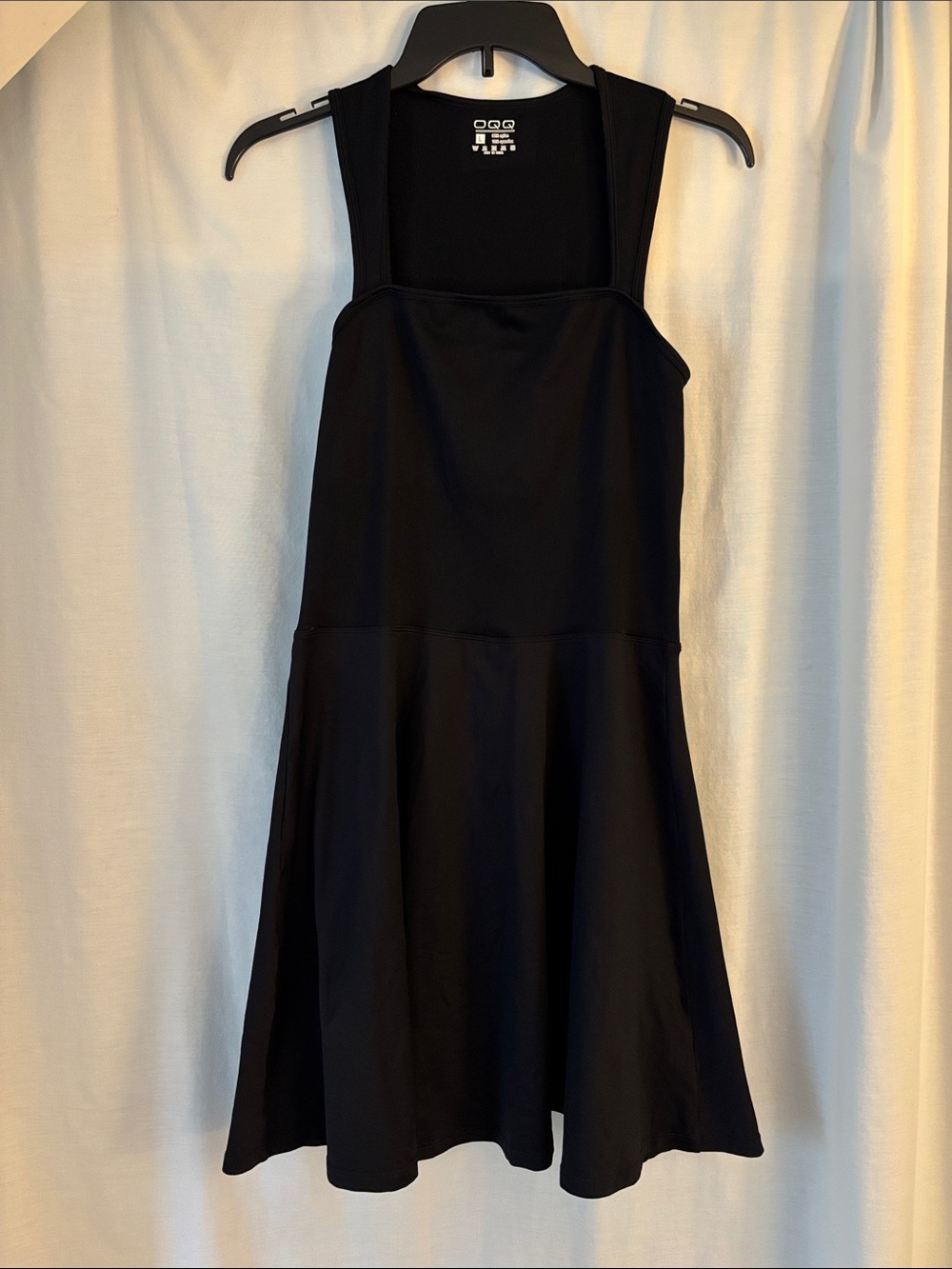 OGG Black Square-Neck Mini Dress